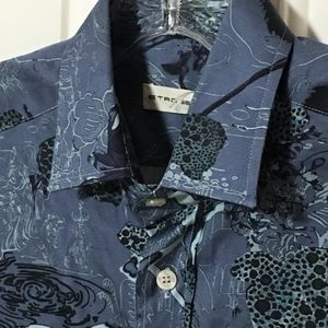 ETRO Mens Printed Long Sleeve Shirt $570! NWT!